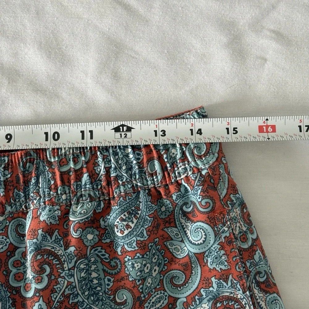 Fair Harbor Lined Swim Trunks Mens Medium Paisley Beach Vacation Drawstring